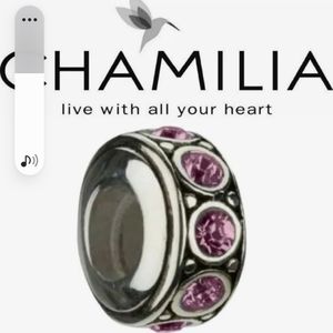 Chamilia Febuary Wheel BirthStone Wheel Bead